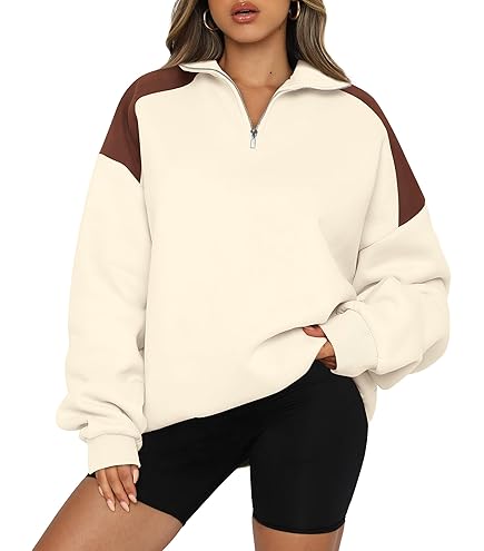 Amazon.com: Cinched Waist Pullover Womens Half Zip
