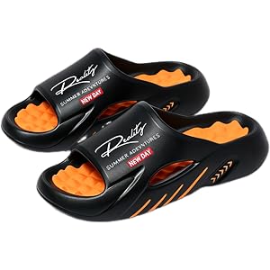 Londyx Mens Slip on Shoes, Thick Sole, Cloud Comfort Slippers, Non-Slip, Indoor Outdoor, Everyday Wear