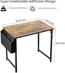Lufeiya Small Computer Desk Study Table for Small
