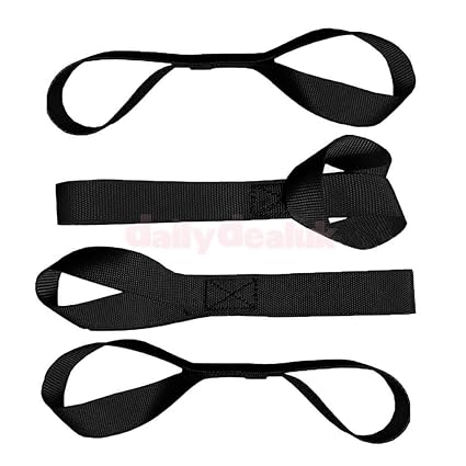 Generic Pack of 4 Soft Loop Tie-Down Straps 2300lb Break Strength For Towing ATV/UTV