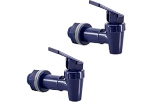 Hgzaccompany Replacement Cooler Faucet Water Bottle Jug, BPA-Free Plastic Spigot Spout Water Beverage Lever Pour Dispenser Valve, Crock Tap (2 Blue)