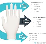Unigloves Unicare Latex Disposable Gloves Large Natural 100ct GS0024 view 4