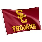 Desert Cactus University of Southern California USC Flag - 3 x 5 Feet Trojans Banner, Indoor/Outdoor Durable Fabric, 100% Polyester Design (Style G)