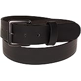 Nohma Leather, Men's Leather Belt, Made in USA, Full-Grain Leather, Casual Everyday Wear Belts, Amish Handmade 1.5" Width