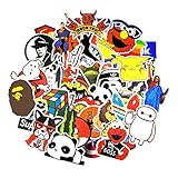 Sticker Pack [150-Pcs] Graffiti Sticker Decals Vinyls for Laptop,Kids,Cars,Motorcycle,Bicycle,Skateboard Luggage,Bumper Stickers Hippie Decals bomb Waterproof