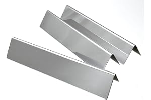 Direct Store Parts DP155 15.3" Set of 3 Stainless Steel Flavorizer Bars for Weber Spirit I and II 200 Series Replacement Parts,Spirit E210 S210 E220 S220 Gas Grills with Front Control Knobs