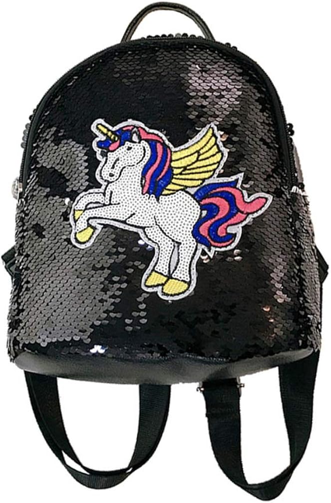 Sequin Unicorn Backpack Cute Glitter Mermaid Unicorn School Bag for