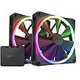 F140RGB - 140mm RGB Fans - Twin + RGB Lighting Controller - Black
