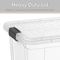 Superio Clear Storage Box with Lid, 1.85 Quart