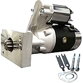 Heavy-Duty High Torque Mini Racing Starter for Chevy SBC BBC 153/168 Tooth 18493 (Black)