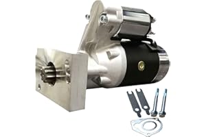 OBUYTO 3HP 2.5KW Super High Torque Light Weight Mini Starter for SBC BBC GM Chevy 305 350 454 18493 (Black)