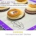 BakeitFun Non-Stick Silicone Baking Mat with Ruler, Quarter Sheet 8 x 11-Inch