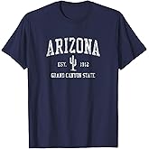 Arizona Vintage Saguaro Cactus Sports Design T-Shirt