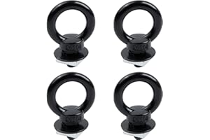 Antrader T Track Mount Tie Down Anchor for Roof Rack,4 Sets M10 T Track Bolts 304 Stainless Steel Roof Rack T Bolts Nuts and Lifting Eye Bolts T Slot Bolts Anchoring Kit