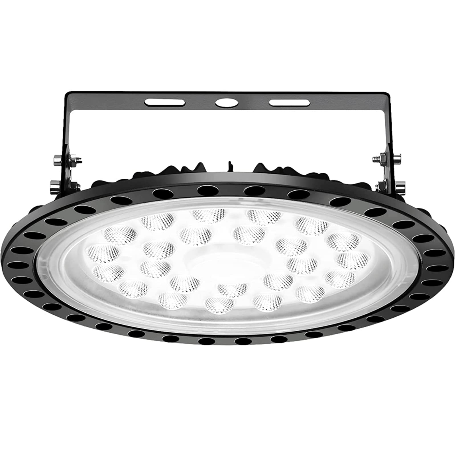 JPSDOWS 50W LED High Bay Light, 6000K-6500K Workshop Lighting Daylight White IP65 Waterproof Ultra Thin LED Bay Lighting Shop Industrial Lamp Area Workshop Garage Lights Fixtures (50W)