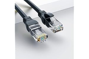 RJ45 Cat 6 Ethernet Patch Cable,1Gpbs High-Speed Transfer Speed,Gold-Plated Connectors,for Personal Computer,Printer,Laptop,G