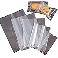 Matte Cookie Bags - 100 Pcs Frosted, Heat Seal Cellophane, Food Bag Favors (4.3x5.9'')