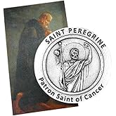Westmon Works St Peregrine Cancer Healing Saint Set with Prayer Token and Holy Card