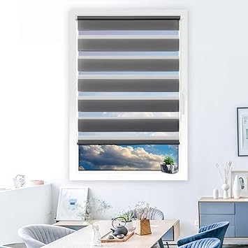 Zarnan Doppelrollo Duo Rollo Klemmfix Ohne Bohren 70x120cm Bxh