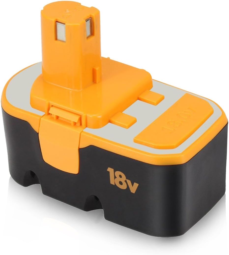 Batteriol Ryobi 18V 3.0Ah Battery Replacement for One Plus P100 P101 130224028 ABP1801 ABP1803 BCP1817/2SM BPP-1813 Cordless Power Tool