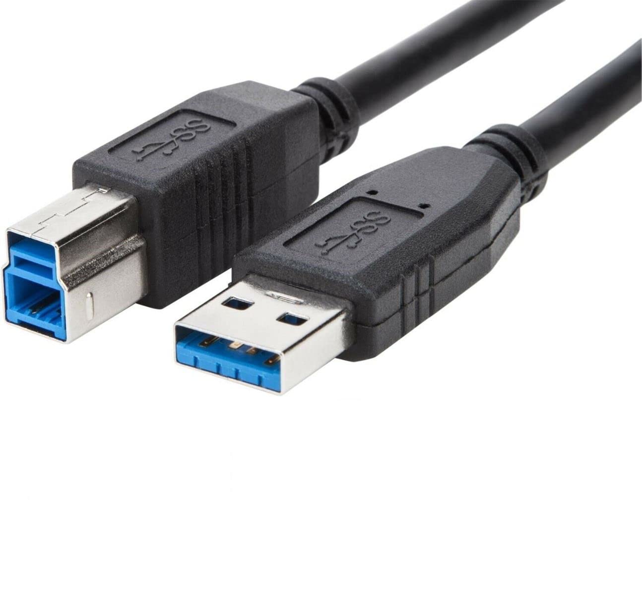 Septal USB 3.0 Cable - A-Male to B-Male Adapter Black 6 Feet (1.8 Meter) Black Monitor/Dock/PC