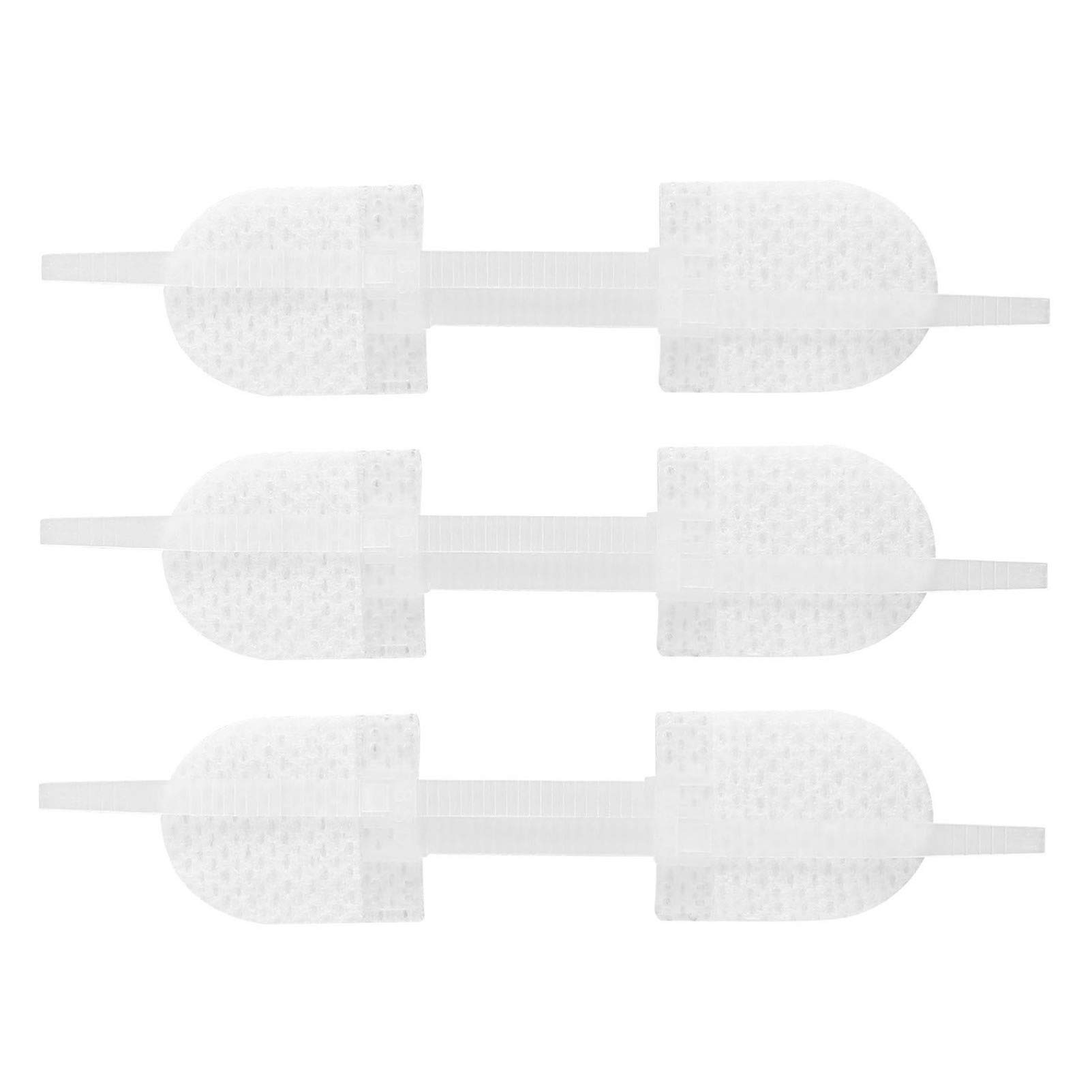 ULTNICE 3pcs Wound Closures Bandages Adhesive Zip Stitch Non Woven Wound Stickers Waterproof for Sterile Hemostasis First Aid Survival Supplies 45x10mm White