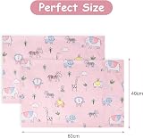 Vicloon 2 Pack Baby Toddler Pillowcase 40x60 cm 100% Cotton Forest World view 2