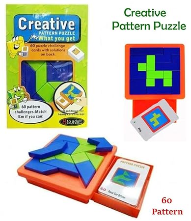 Vibgyor Vibes 14 Piece Creative Pattern Puzzle for Kids and Adults