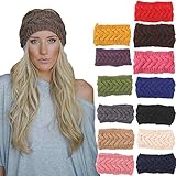 1PC Owill Women Knitted Headbands Winter Warm Head Wrap Wide Hair Accessories