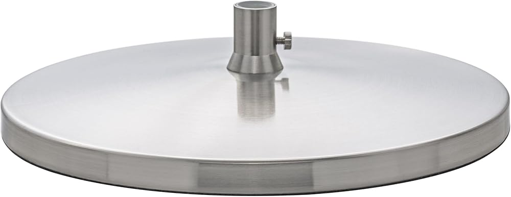 Daylight Slimline Desk Lamp Base Brushed Steel Freestanding Stand D35108 D35107