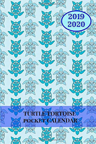 2019 2020 Turtle Tortoise Pocket Calendar: Mini Monthly Journal With Address Book & Notes Section; Two Years Planner; Purse Notebook With Inspirational Quotes; Small Little Diary To Write Daily Goals by ZenWerkz