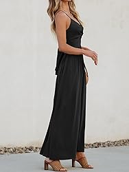CUPSHE Women's Maxi Dress V Neck Sleeveless
