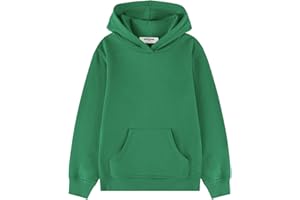 Kid Nation Kids' Soft Brushed Fleece Casual Basic Pullover Hooded Sweatshirt Hoodie for Boys or Girls 4-12 Years