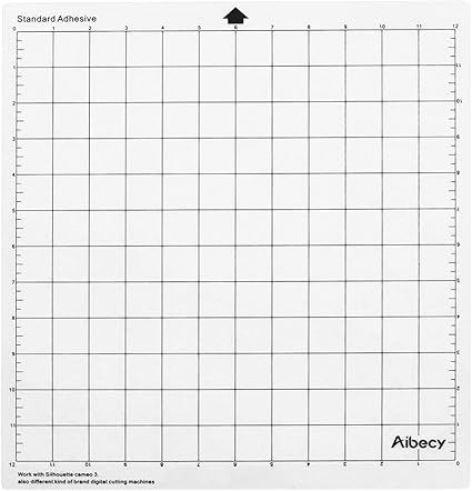 Amazon Walory カッティングマット カッティングマシン特殊パッド12インチ測定グリッド交換半透明pp素材接着マット シルエットカメオプロッターマシン用クリアフィルムカバー付き カッターマット 文房具 オフィス用品