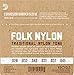 D'Addario Set Classic Guitar Folk Blk 8020 Ball (EJ34)