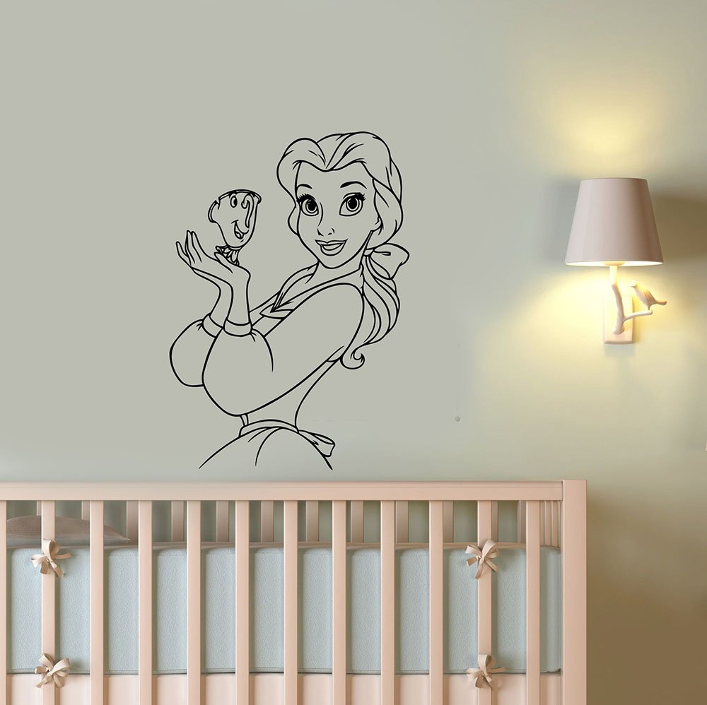Amazoncom Disney Princess Belle Wall Decal Beauty And The Beast