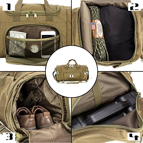 WolfWarriorX Gym Bag for Men Tactical Duffle Bag Military Travel Work Out Bags 4 WolfWarriorX Gym Bag for Men Tactical Duffle Bag Military Travel Work Out Bags
