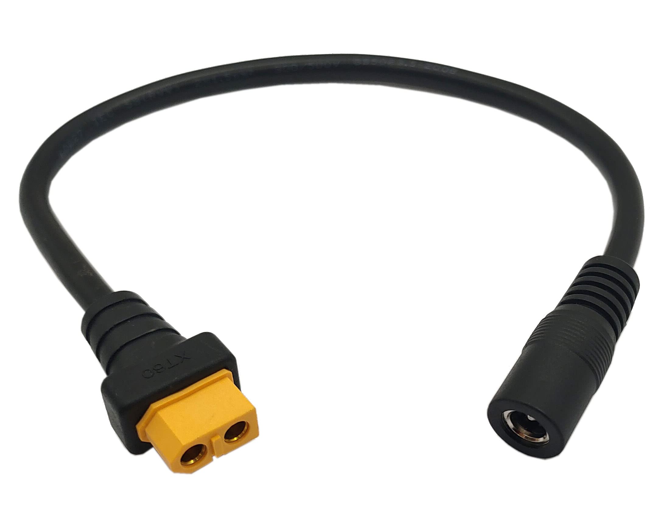 Halokny XT60 Adapter - XT60 Female to DC 5.5mm 2.5mm Female Power Cable for Fatshark & Skyzone FPV Monitors