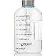 1Gallon Water Bottle,BPA Free Large Water Bottle 128oz Hydration with Motivational Time Marker Reminder Leak-Proof Drinking B