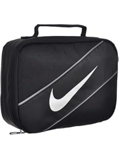 black nike bag with white tick