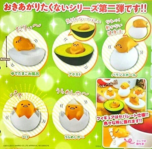 Capsule Sanrio Gudetama Re:Rolling up dolls set of 5