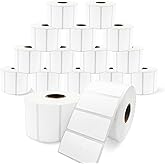 Compatible Thermal Labels Replacement for Zebra (【2" x 1"】 16 Rolls/20800Labels)