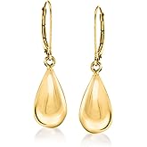 Ross-Simons Italian 18kt Yellow Gold Teardrop Earrings