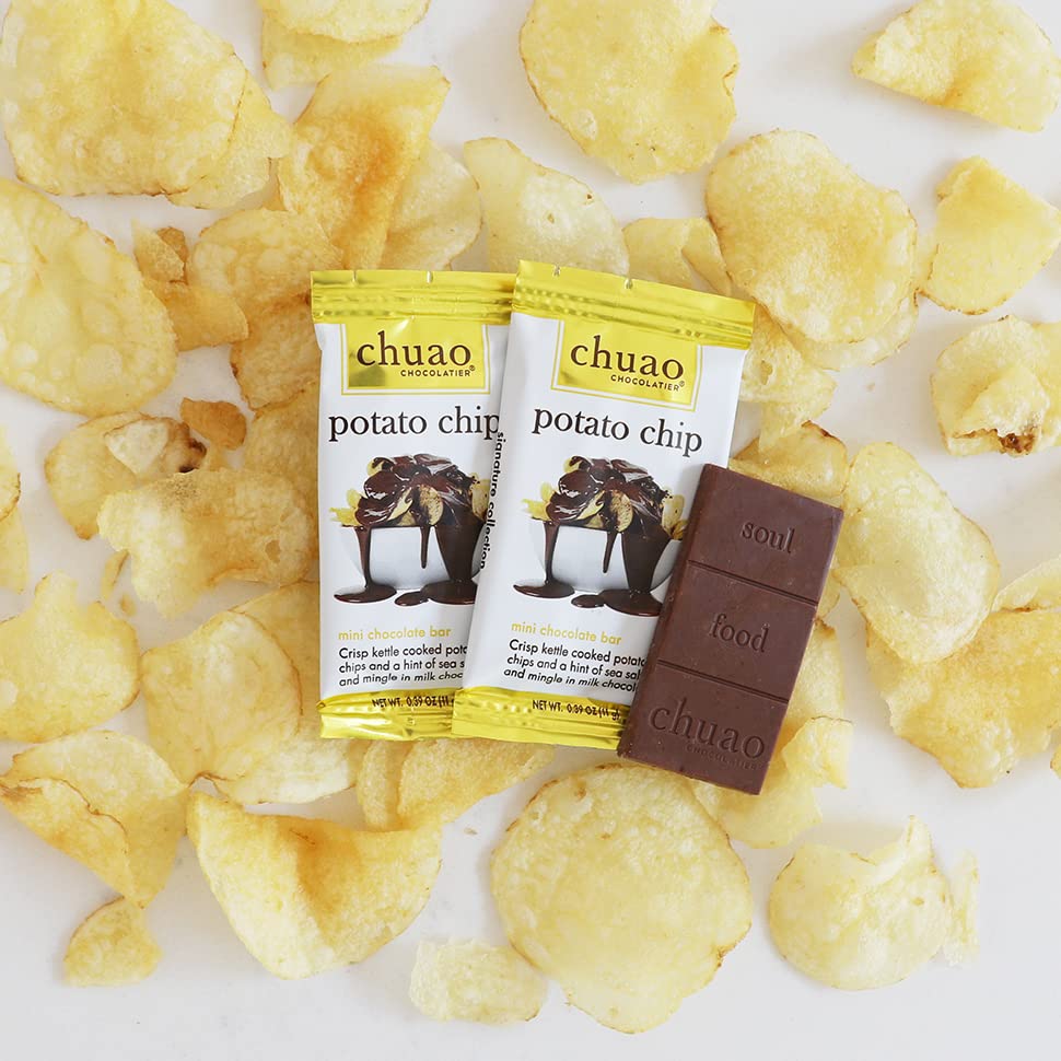 Chuao Chocolatier Potato Chip Milk Chocolate Mini Bars Gourmet