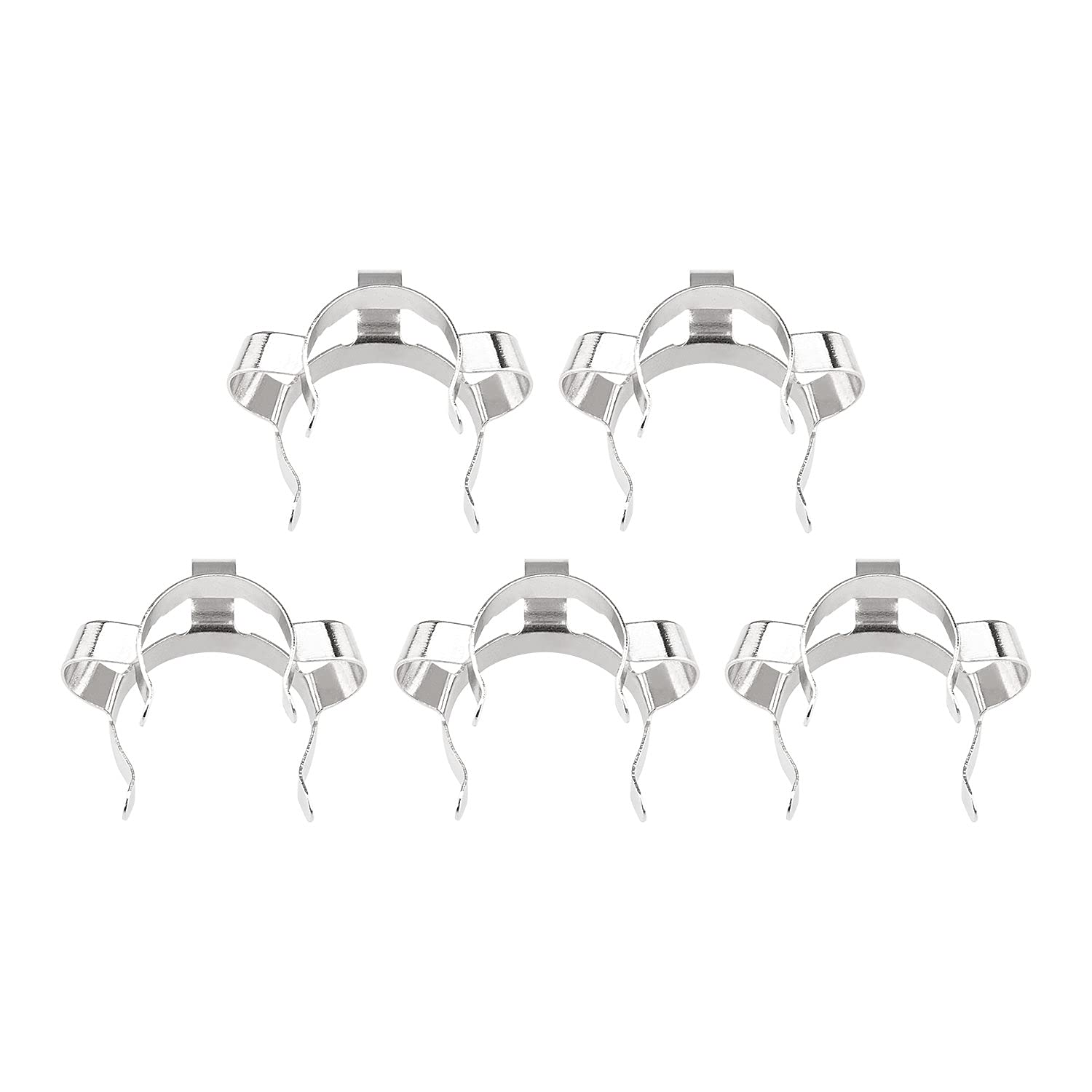 stonylab Metal Joint Clips, 5 pcs 14 mm Lab Keck Clamp #14 Keck Clips for 14/20 Glass Ground Joint Lab Accessory