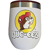 Buc-ee's Stainless Steel Vacuum Insulated Tumbler with Lid 10 Ounce (10oz, White)