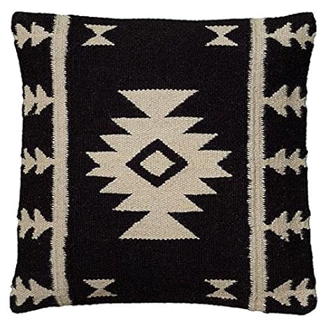 Avondale Kilim Pillow 18hx18wx4d Black By Home Decorators
