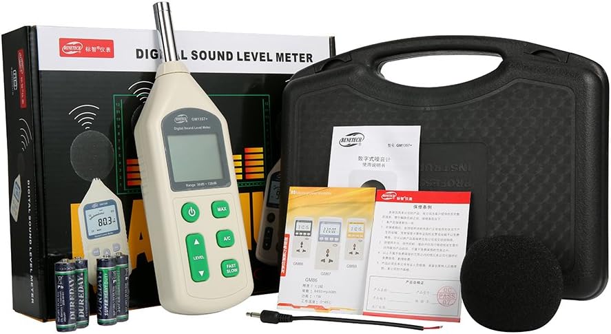 Digital DB Sound Level Meter Decibel noise meter GM1357+ WITH LCD