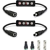 GXILEE Aquarium Light Timer&amp;Dimmer, Fish Tank Light Controller, 2 Pack | 6/10/12 Hour Auto On/Off, Sunrise Sunset Simulation, Manually Brightness Control 10-100%, 5.5mm x 2.1mm DC Barrel Connector