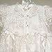 Stunning Baby Lace Satin Christening Dress Baptism Gowns with Bonnet 3-24M (6M)